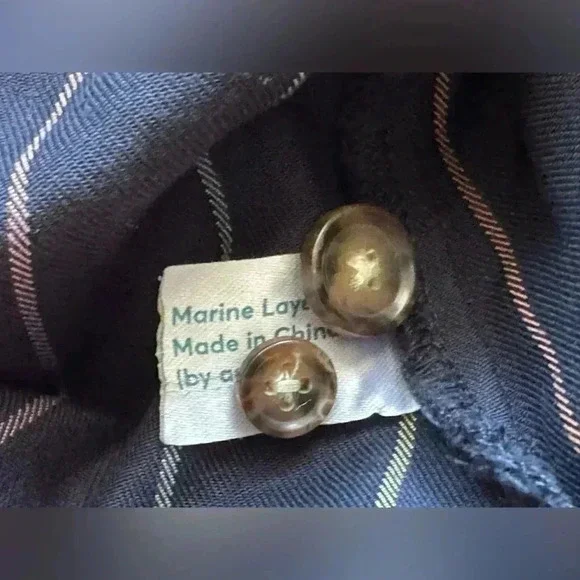 Marine Layer Cecille Skirt in Navy Multi Stripe X-Small New Nwt Women's Blue - Picture 7 of 10